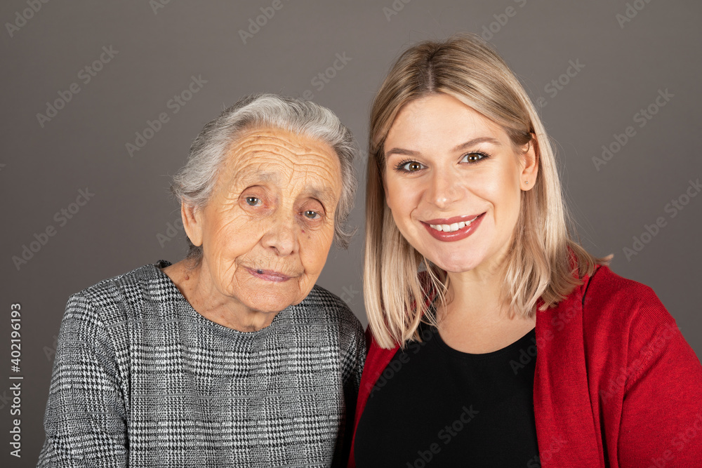 Studio portrait of smiling women Studio portrait of smiling women