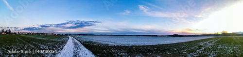 Traumhafter Sonnenuntergang Sondheim Panoramablick 