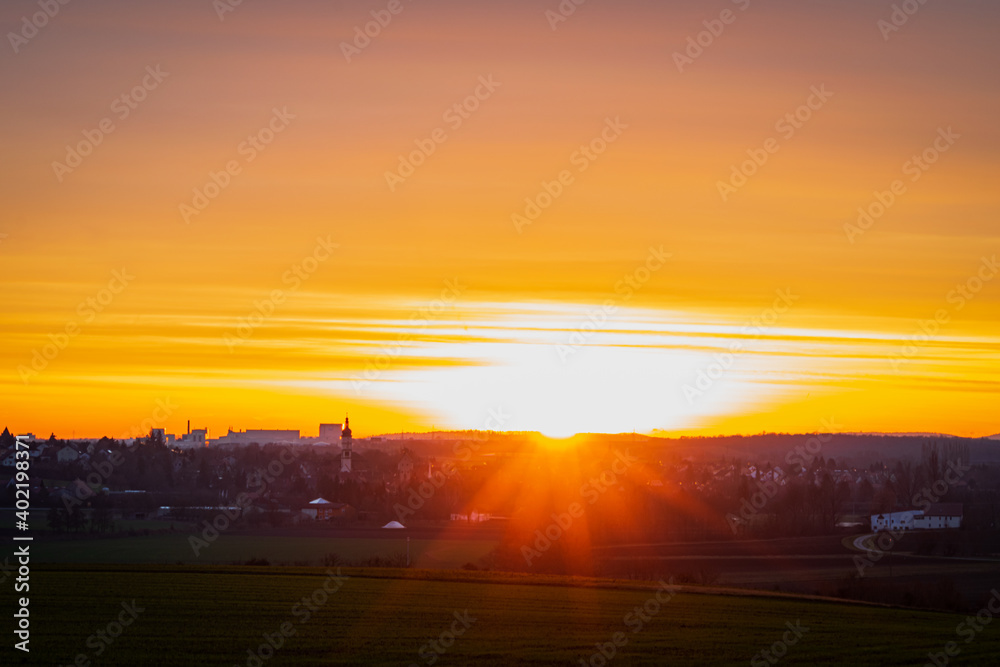Sunrise beyond the City 