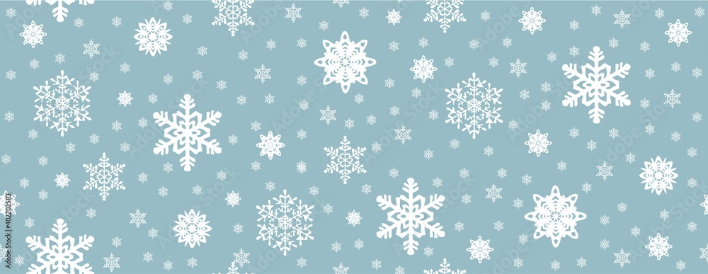 Christmas, new year backgound with snowflakes