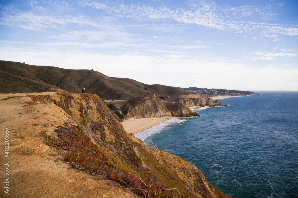 California beach along Pacific coast