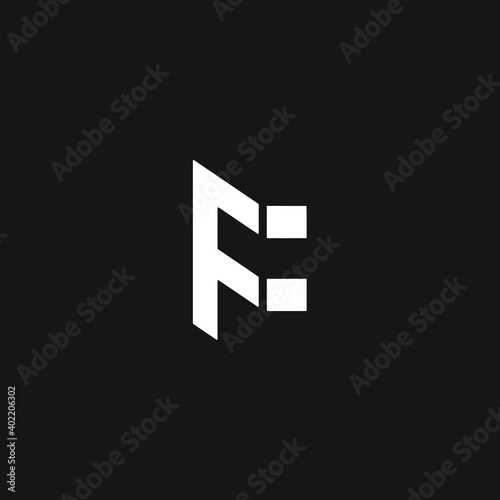 f letter simple for logo company. a modern vector design © Aji