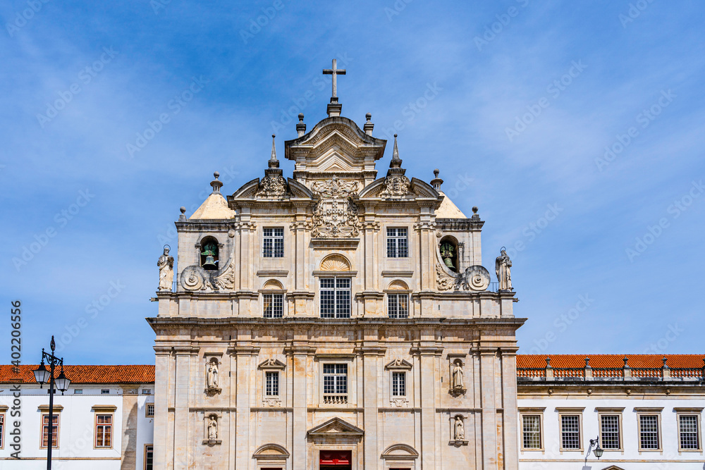 The New Cathedral of Coimbra or the Cathedral of the Holy name of Jesus, the current bishopric seat of the city of Coimbra, Portuga