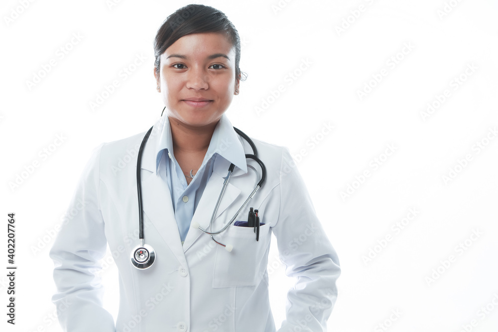 Fototapeta premium A professional asian female doctor