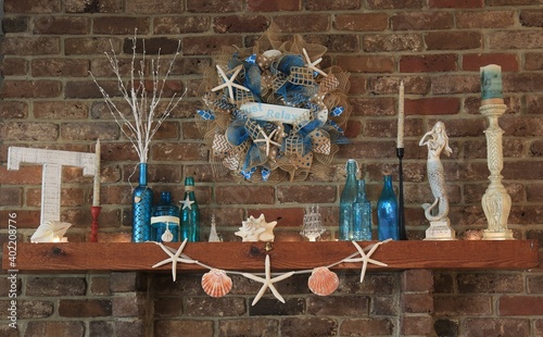 Fireplace mantel decoration