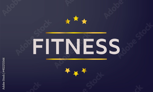 Template with star fitness vector logo design  dumbbell icon  Fitness Logo Stock Vector Illustration  Gym Logo Vector Art and Graphics