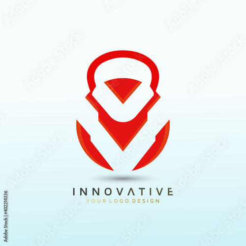 Letter V gym and fitness vector logo design, dumbbell icon, Fitness Logo Stock Vector Illustration, Gym Logo Vector Art and Graphics