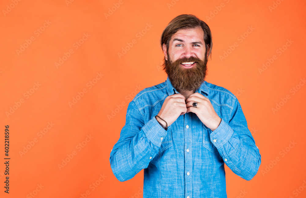 male beauty standard. looking so trendy. Confident and handsome brutal man. bearded man. Young and brutal. brutal hipster with moustache. fashion model wear casual clothes. copy space for ad male beauty standard. looking so trendy. Confident and handsome brutal man. bearded man. Young and brutal. brutal hipster with moustache. fashion model wear casual clothes. copy space for ad