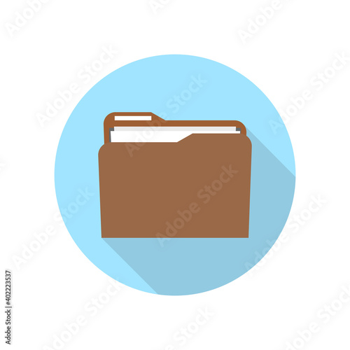Folder with documents. Vector illustration. © Oleh