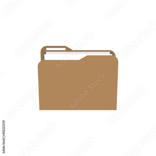 Folder with documents. Vector illustration. © Oleh
