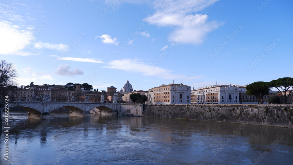 Bridge Of Saint Angelo In Rome
