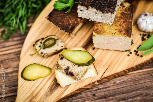 Traditional cold cuts served on wooden boards.