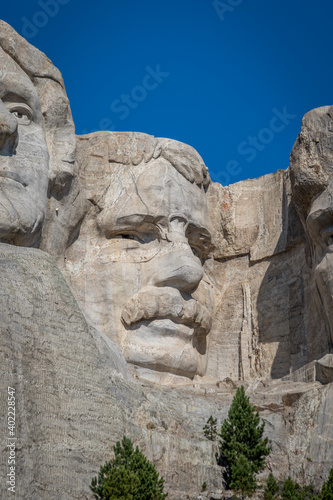 The Bust of Theodore Roosevelt at Mount Rushmore National Monument
