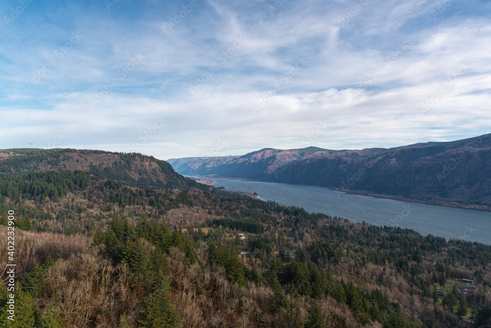 Views of the majestic Columbia River Gorge Views of the majestic Columbia River Gorge