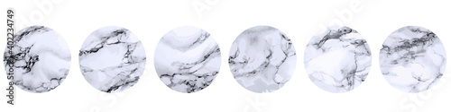 Marble Texture Instagram Highlight Icon Set. Vector illustration