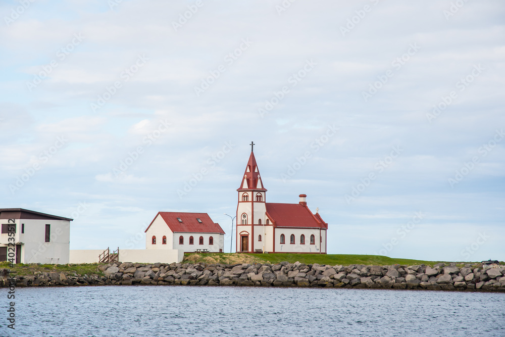 Church of town of Raufarhofn in Iceland