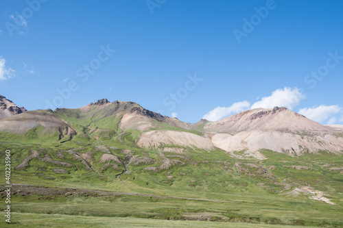 Mountain in Breidavik in east Iceland