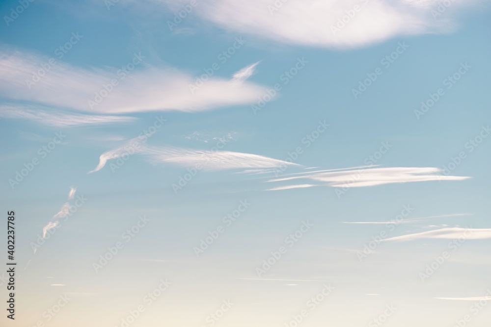 Beautiful delicate sky background with cirrus clouds Beautiful delicate sky background with cirrus clouds