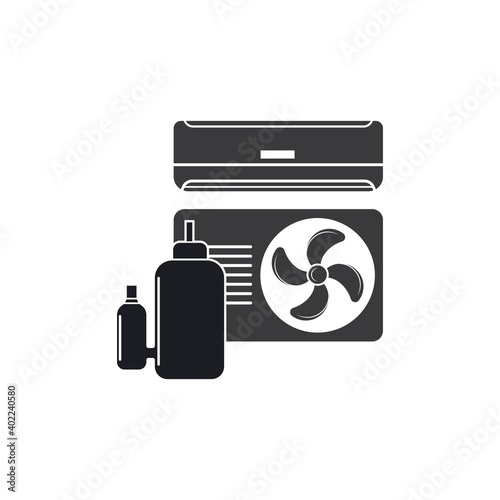 airconditioner compressor icon vector illustration design template