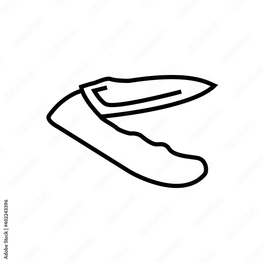 knife army camping line style vector knife army camping line style vector