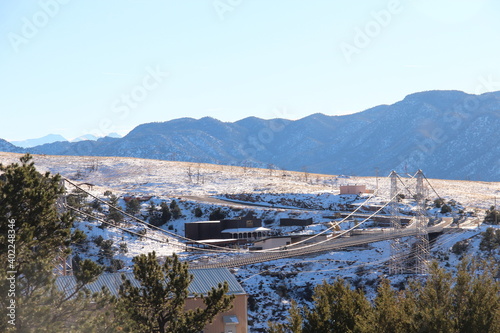 Royal Gorge Bridge & Park in the winter.