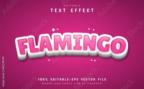 Flamingo text effect