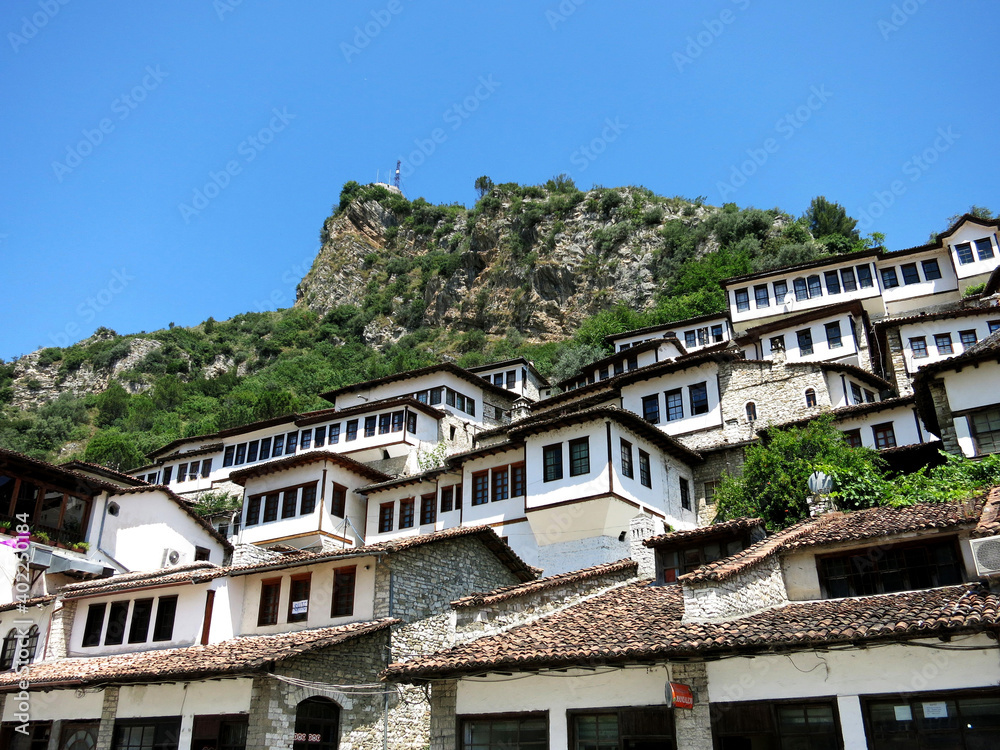 The cityscape of Berat, Albania