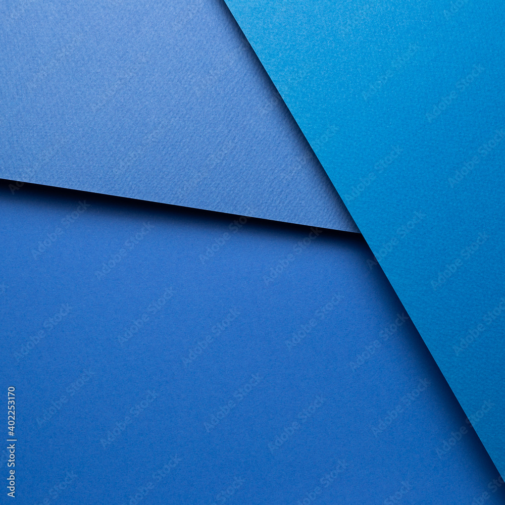 Abstract blue layered color paper background Abstract blue layered color paper background