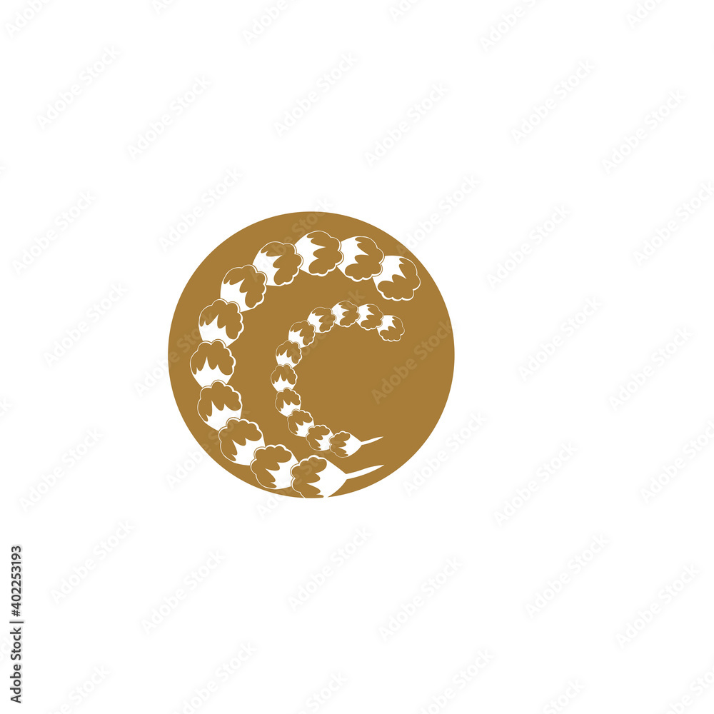 Cotton Logo Template vector symbol nature Cotton Logo Template vector symbol nature
