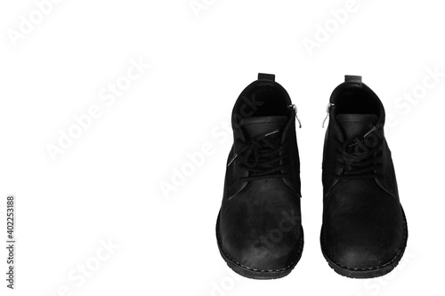 black shoes isolated on white © pangcom