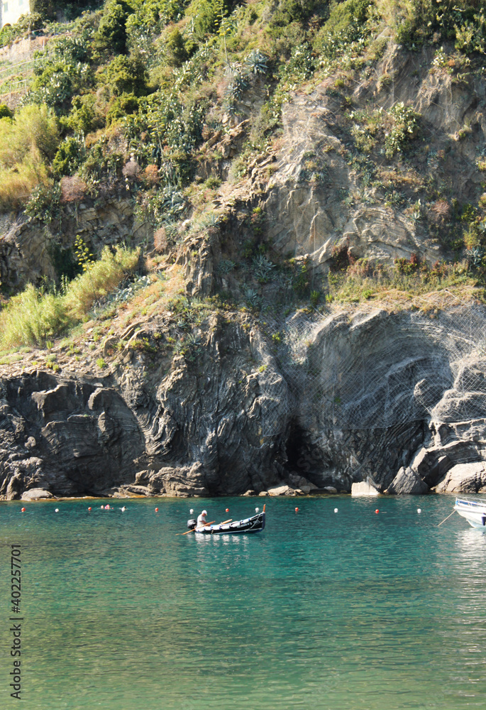 man in a boat