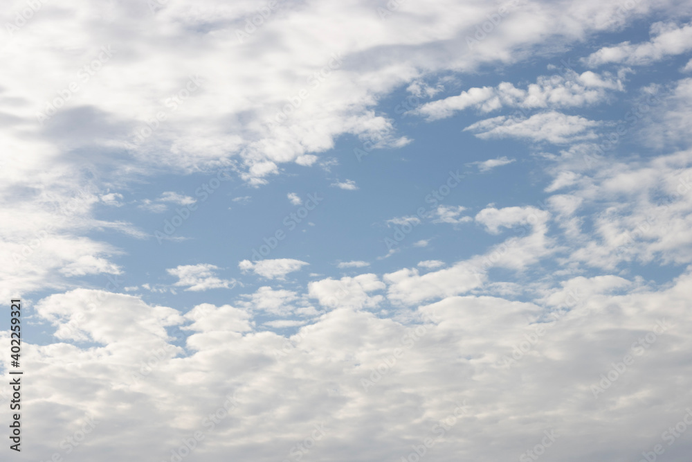 blue sky with clouds