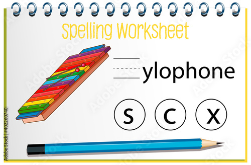 Find missing letter with xylophone