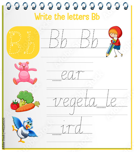 English alphabet tracing worksheets