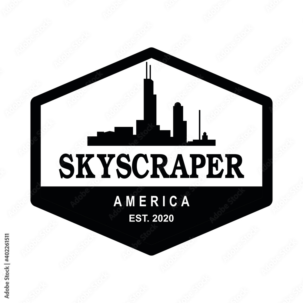 Obraz premium Tallest Tower Vector , Architecture Logo