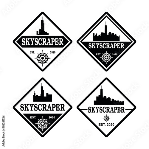 A Set Of Tallest Skyscraper Logo , A Set Of Architecture Logo