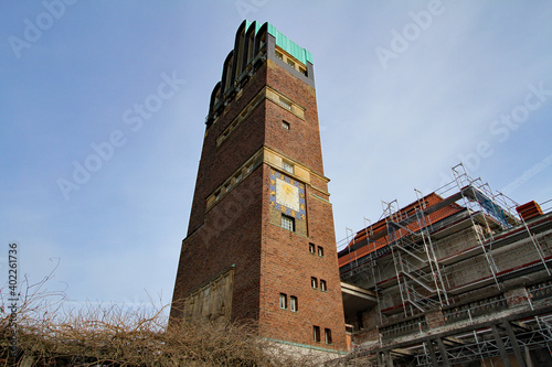 Wedding tower in Mathildenhöhe in Darmstadt
