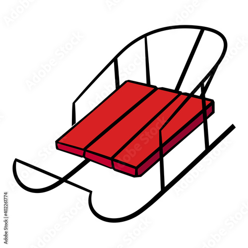   Red Sleigh Doodle