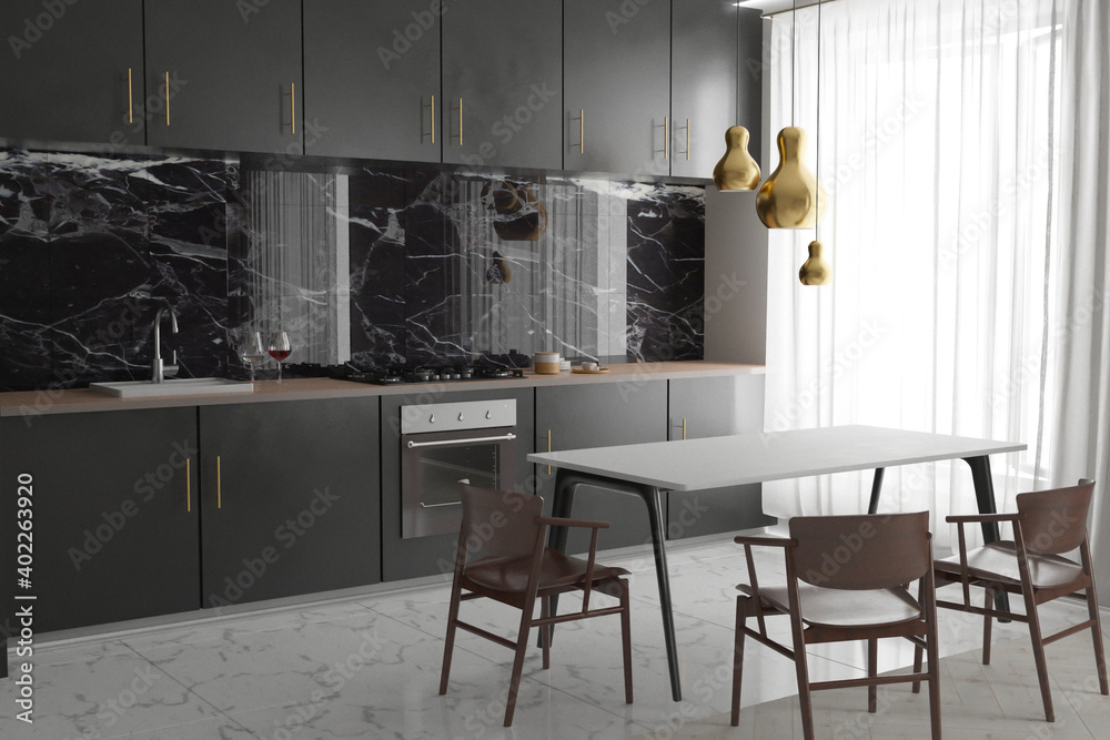 Fototapeta premium dining room with table