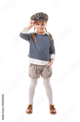 Portrait of stylish little ...