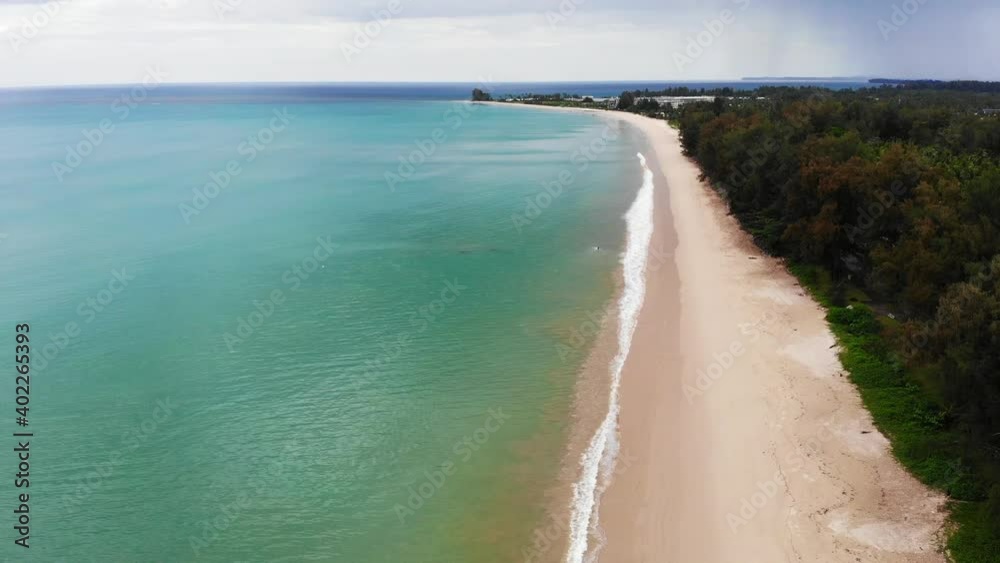The top view of a beautiful beach. The top view of a beautiful beach.