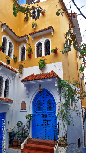 picture of a house in morocco the blue city