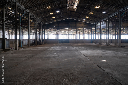 space at abandoned warehouse