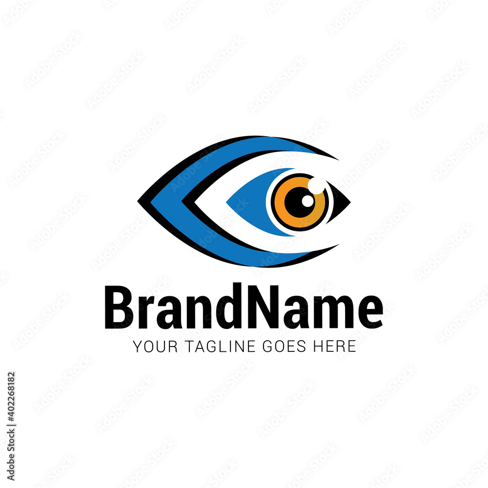 Vision Eye logo icon vector template. Vision Eye logo icon vector template.