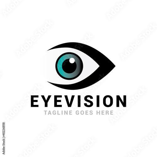 Vision Eye logo icon vector template.