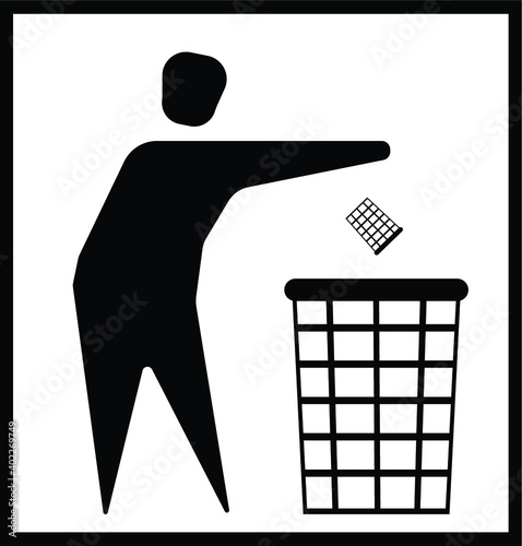 put your rubbish in a waste bin