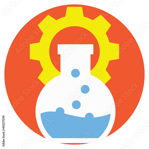 Flask With Gear
