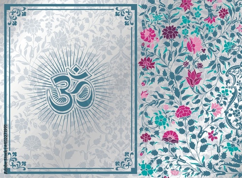 aum syllable , paisley design ,Hinduism , India	