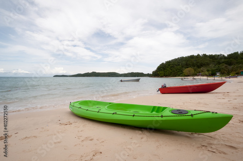 beautiful boat on a beach.