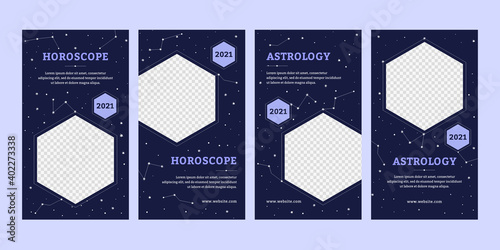 Astrology social media set.